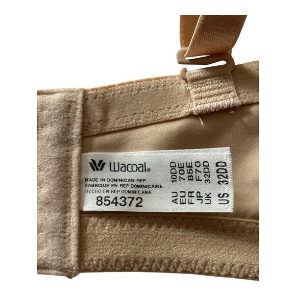 Wacoal 854372 Staying Power wire free strapless bra tan size 32DD 32E - Picture 5 of 7